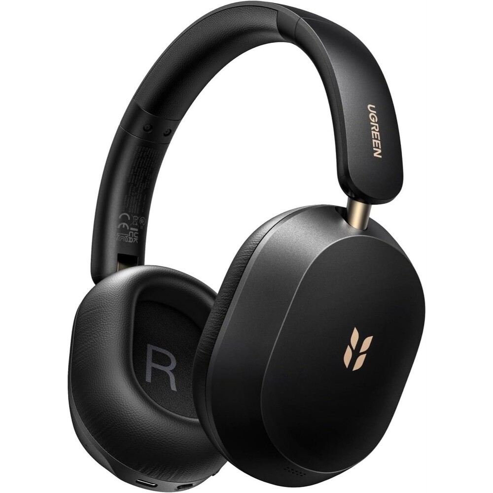 Wireless ANC Bluetooth Over Ear Headphones Hi-Res LDAC 112H Playtime Black